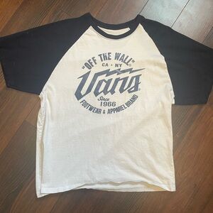 Vans Off The Wall Black and White Tee
